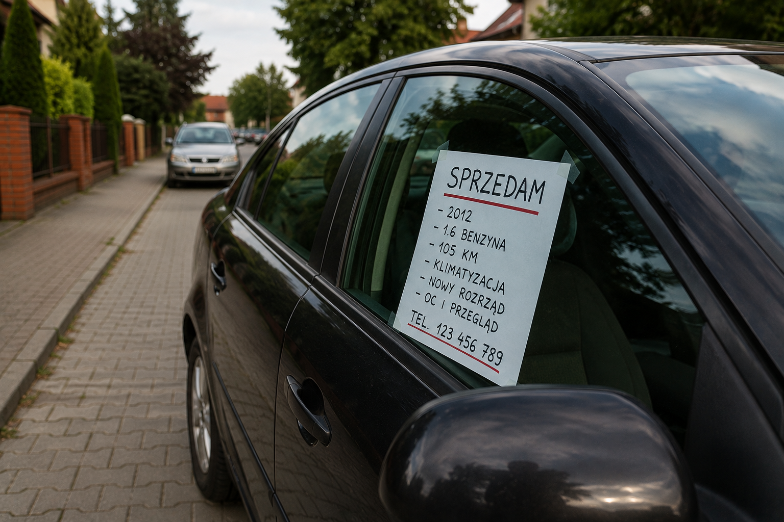Generator kartki SPRZEDAM auto — kiedy się przydaje?