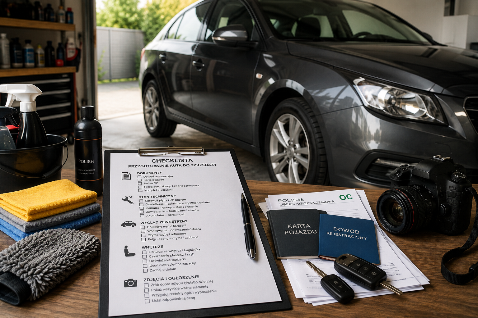 Jak przygotować auto do sprzedaży — checklista krok po kroku